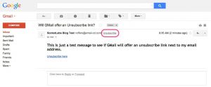 GMail Adds New Unsubscribe Option