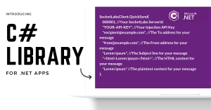 .Net Send Email: Introducing the C# Library for The .NET Framework
