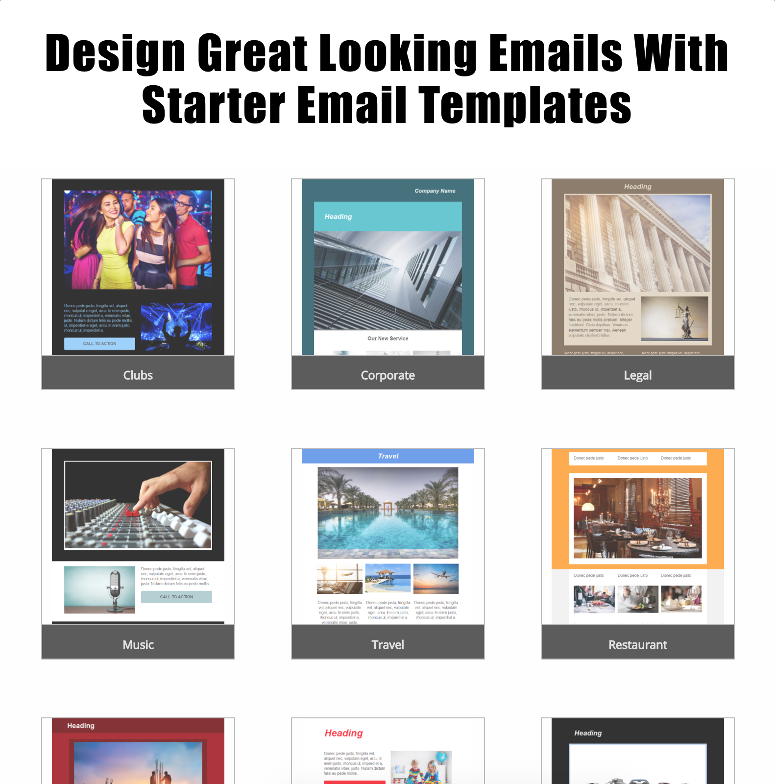 Design great looking emails