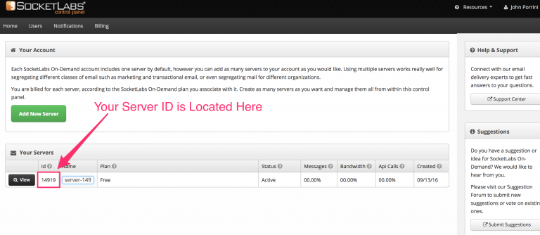 Get Server Id