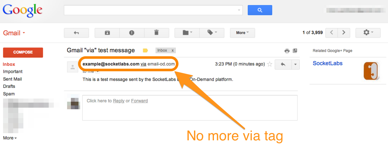 no more via tag in gmail