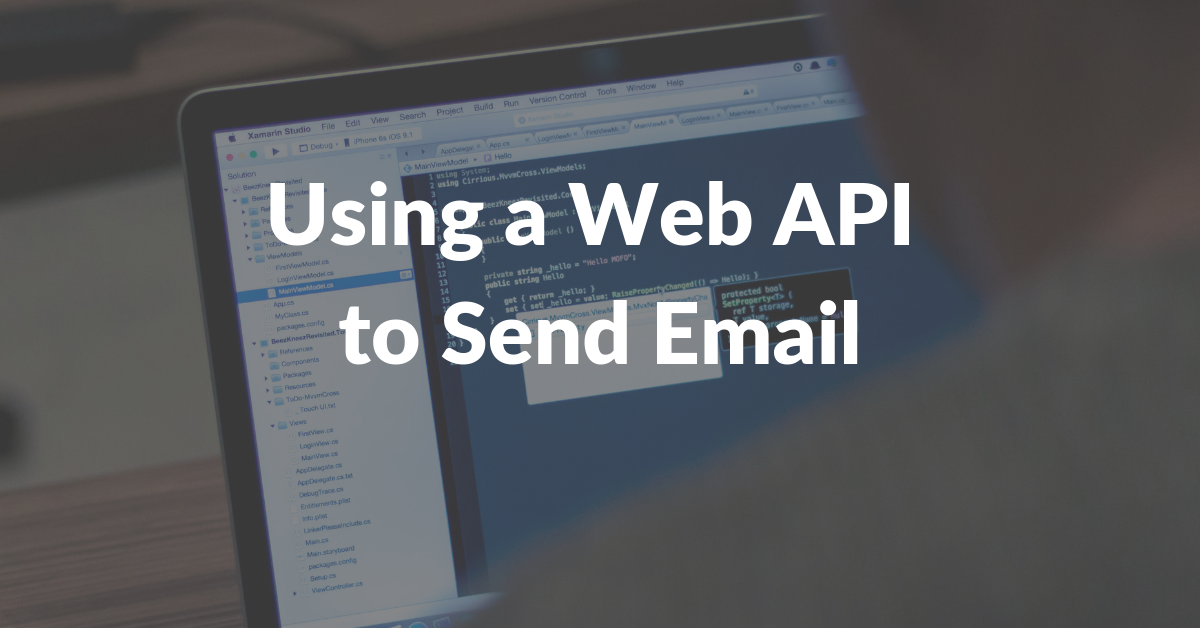 Web api send email