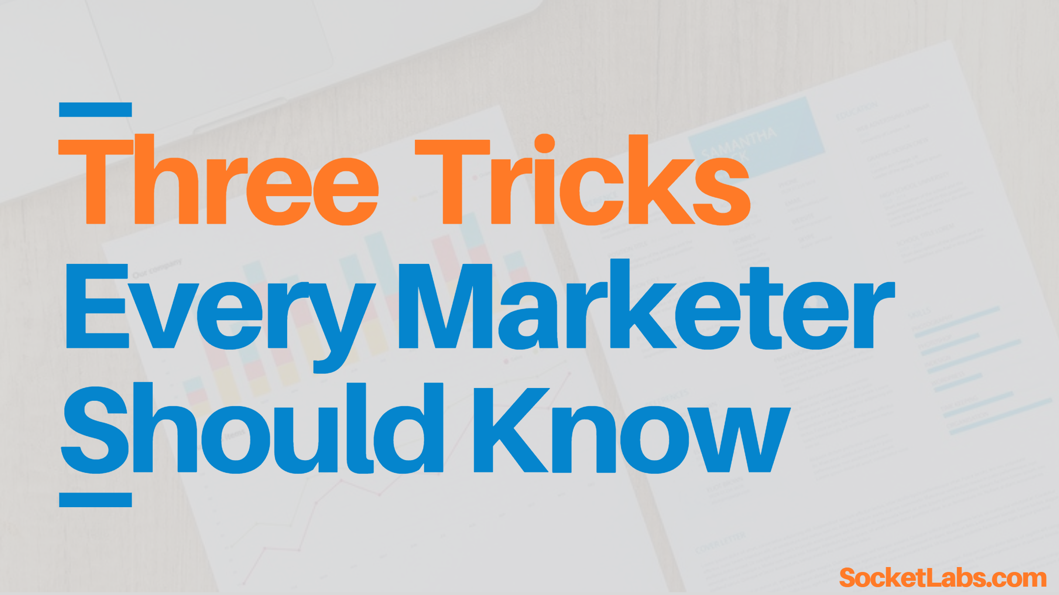 three marketing tricks