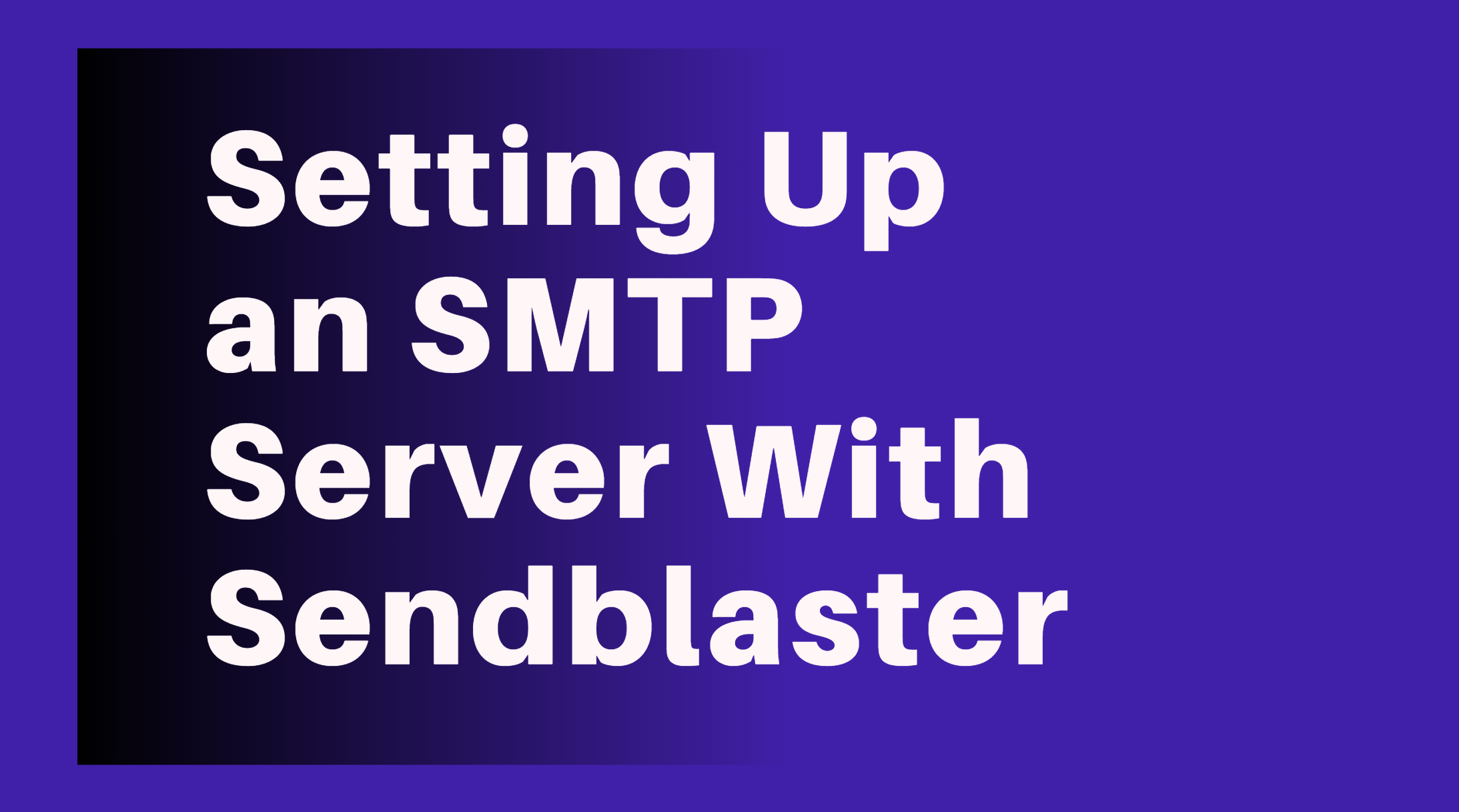 smtp sendblaster