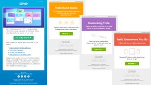 Welcome email examples from Trello