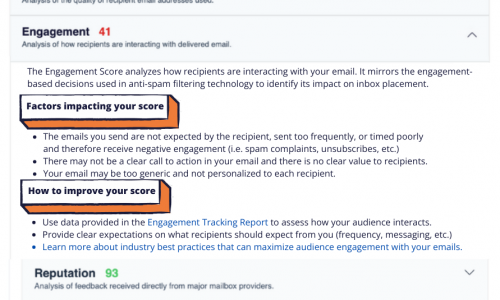 StreamScore provides recommendations for identifying and resolving your issue by type